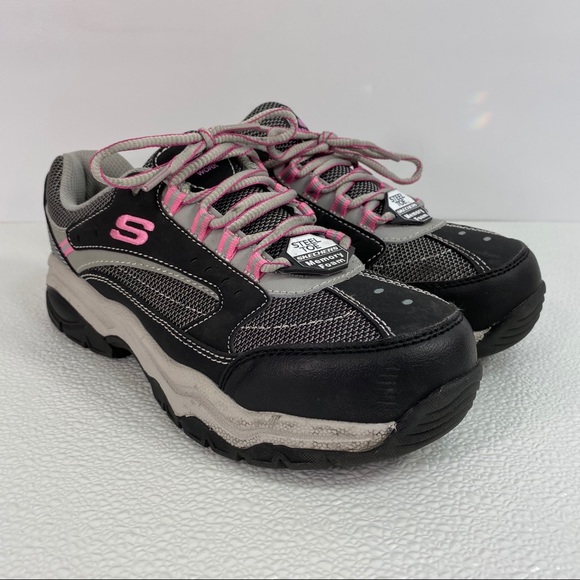 skechers steel toe non slip